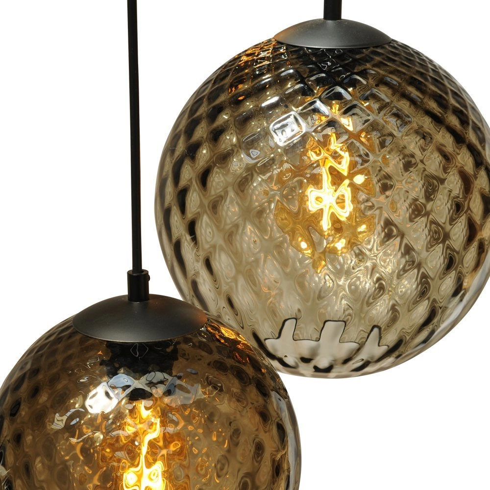 Hängelampe mit 6 Leuchten Baloton Schwarz Masterlight 8718121217055