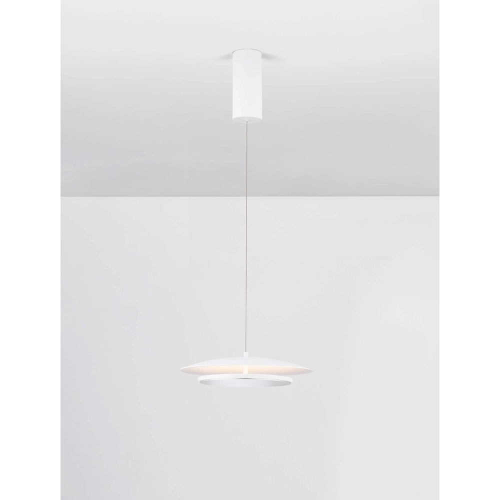Design-Pendelleuchte Olos weiß Ø 35cm