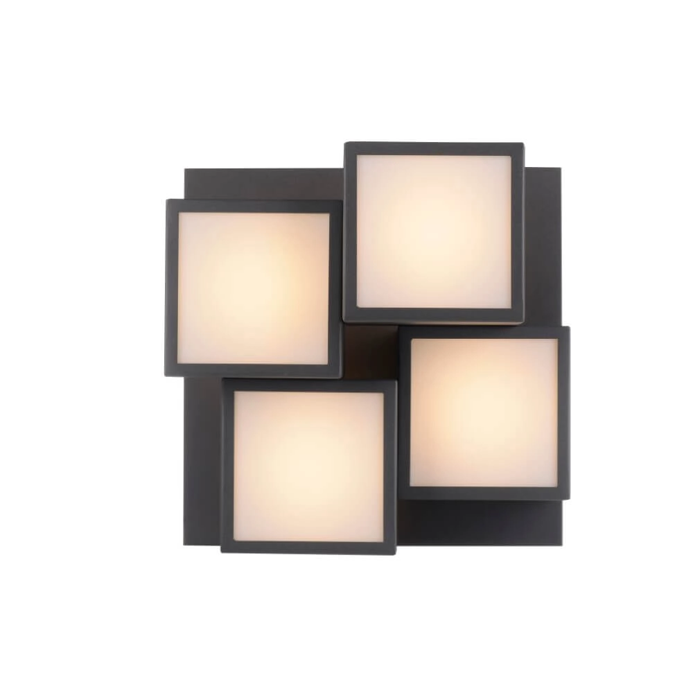 Schwarze Deckenleuchte Tetris Schwarz Just Light 4043689004538