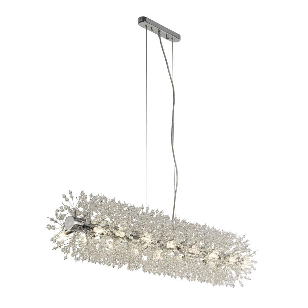 Design-Hängelampe Sunburst 1m Chrom Searchlight 5053423250755
