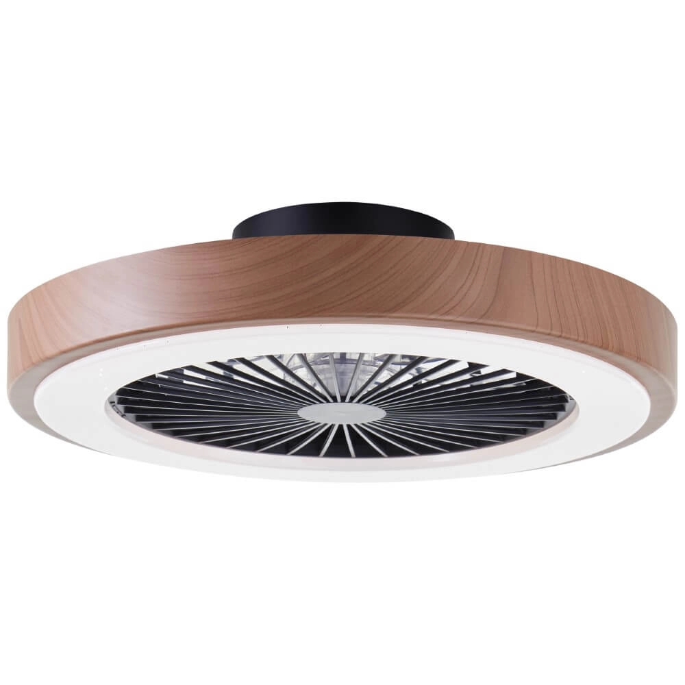 Schwarzer Fächer Slimline mit Holzkante Brilliant 4004353435867