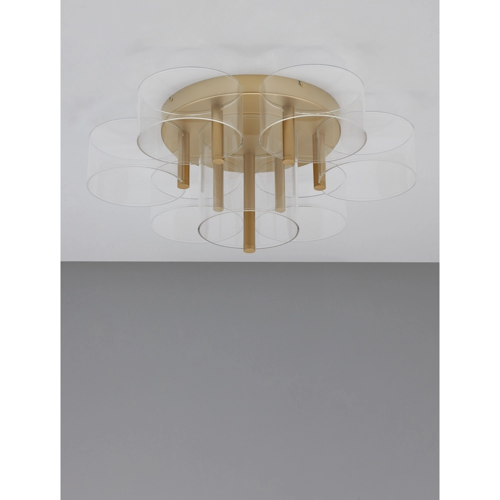 Design-Deckenleuchte Gatlin gold Ø 68cm Lyora 5212017433510