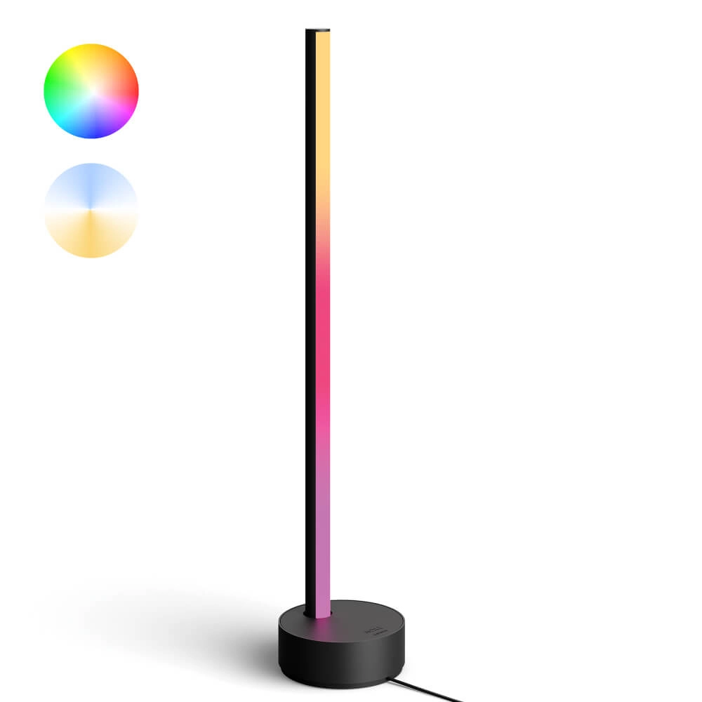 Tischlampe Hintergrundbeleuchtung Hue Gradient - 12W - White and Color 55cm schwarz Philips 8718696176245