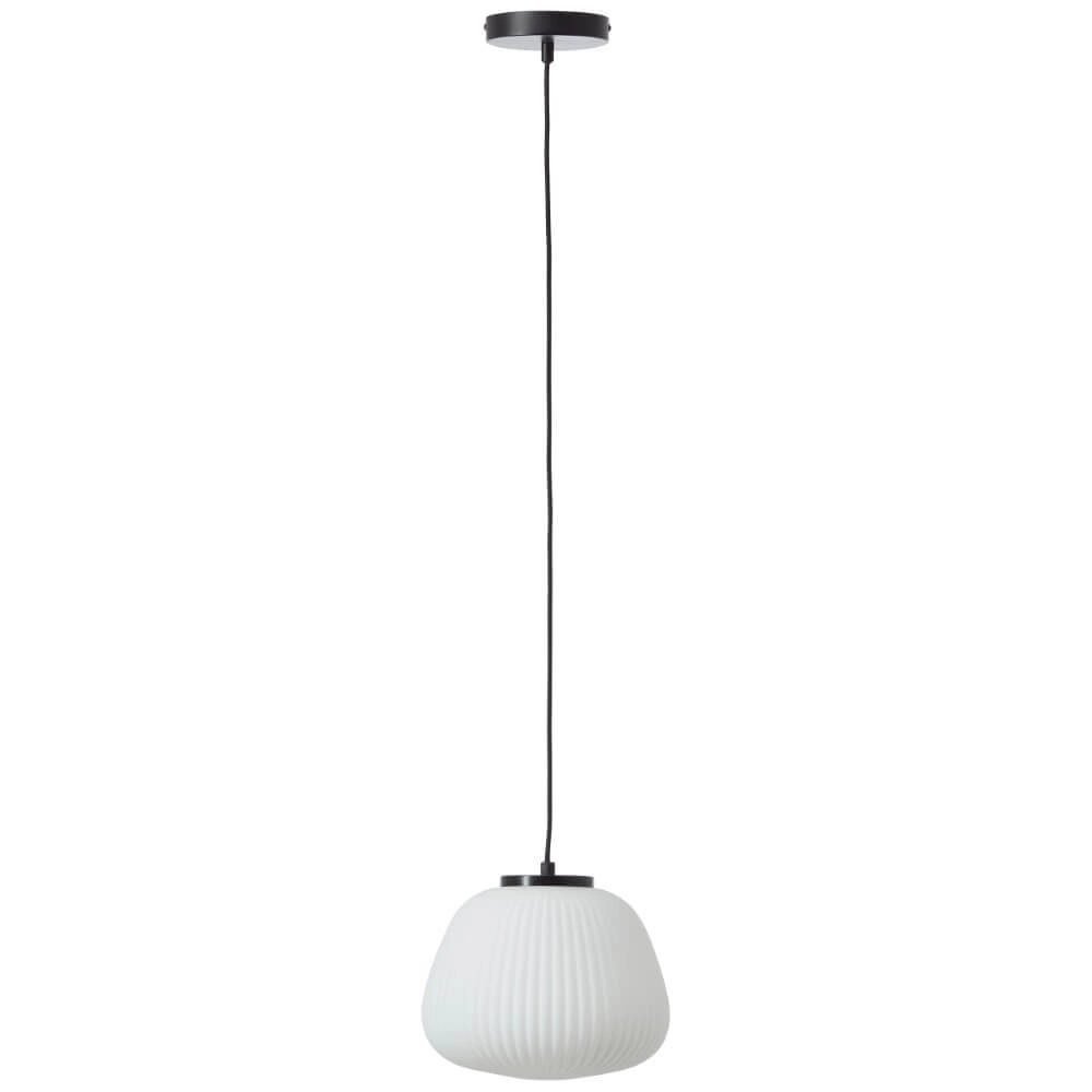 Hängelampe Kaizen schwarz mit weiß Ø 25cm Brilliant 4004353447167
