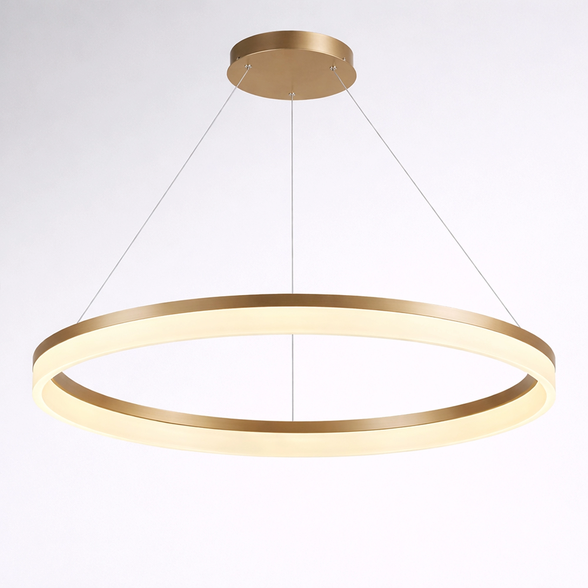 Elegante Pendellampe Ara Ø 100cm Gold Lyora 5053423316048