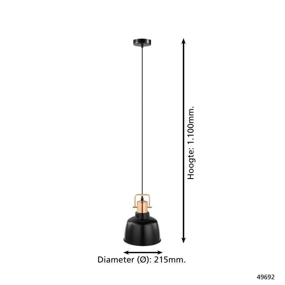 Pendelleuchte Bodmin 21,5cm Eglo 9002759496920