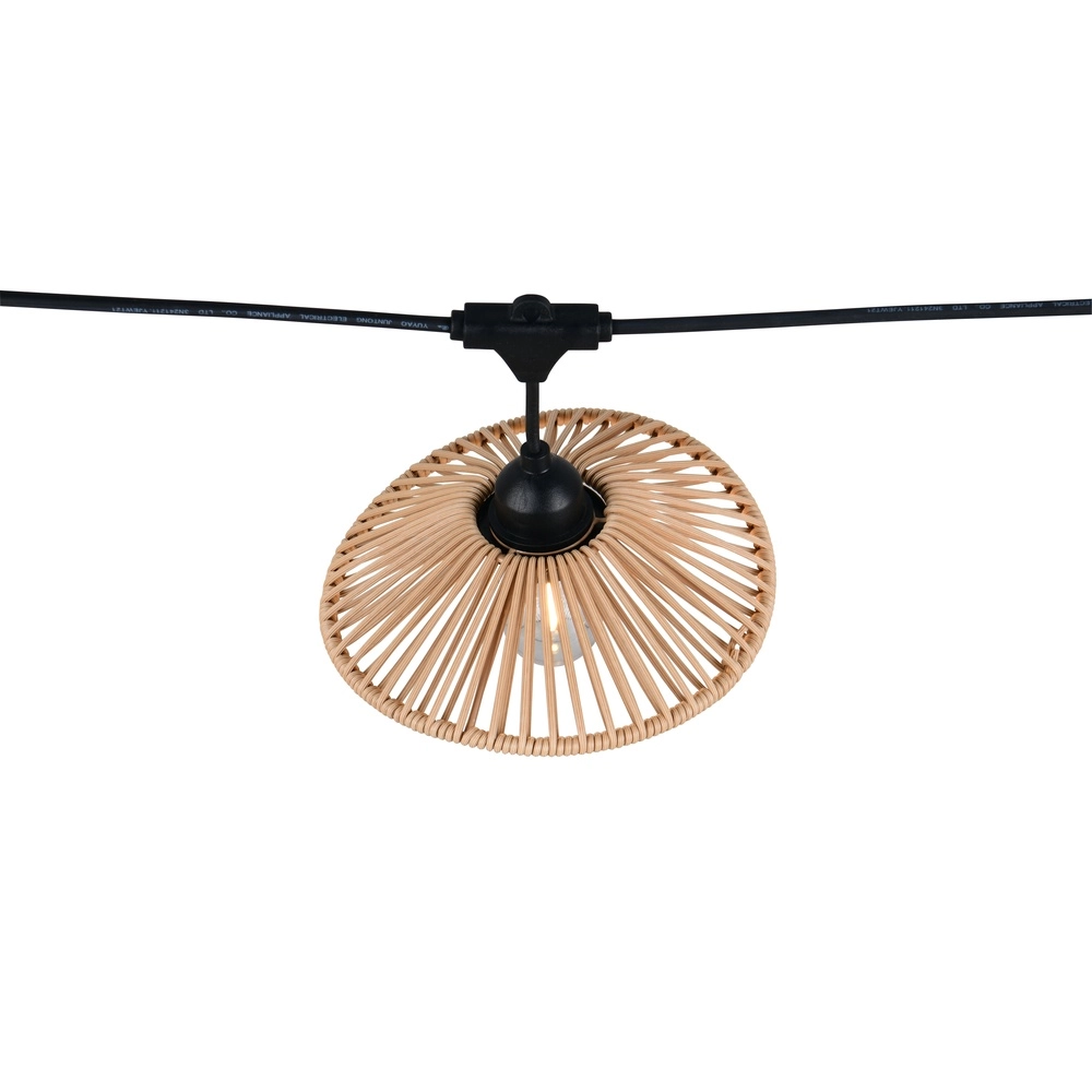 Lichterketten Chain Schwarz mit Braun 600 cm Trio 4017807697612