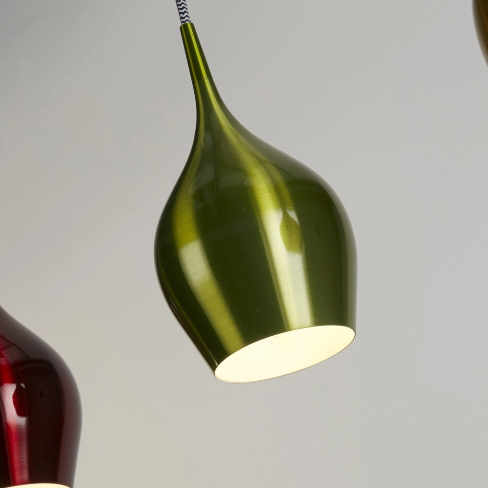 3-flammige Pendelleuchte Vibrant farbig Searchlight 5053423295855