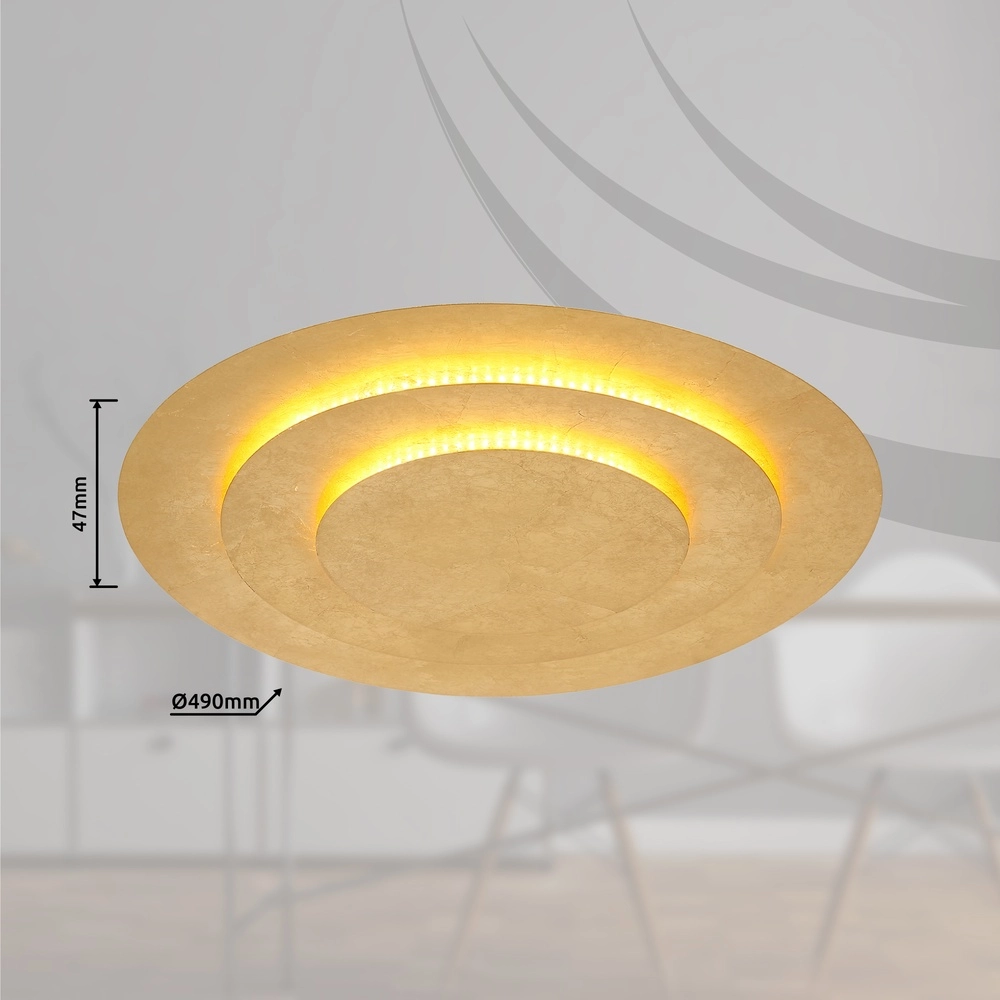 Goldene Deckenlampe Heda Ø 49cm Globo 9007371449538