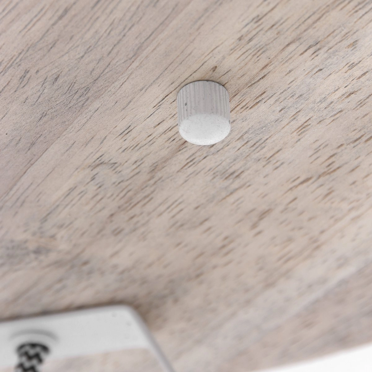 Industrielle Deckenleuchte Gearwood 3-flammig weiß mit Holz Steinhauer 8712746135428