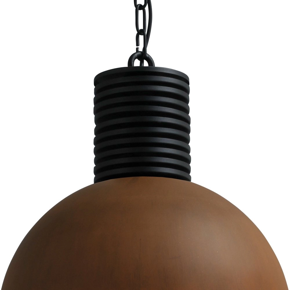 Robuste rostbraune Pendelleuchte Industria Masterlight 8718121180434