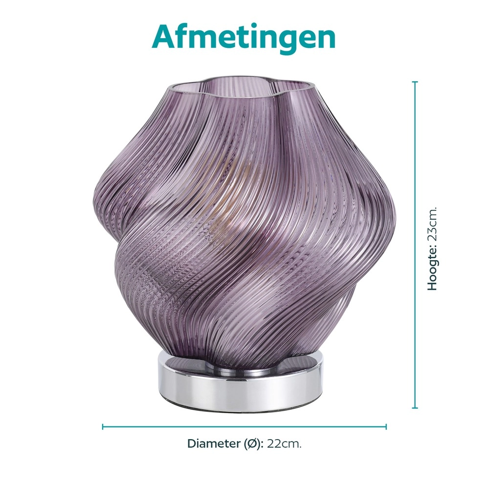 Tischlampendesign Vicenne Lila