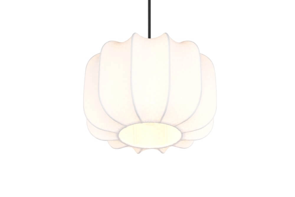 Weiße Design-Pendelleuchte Madleine Ø 25cm Trio 4017807637465