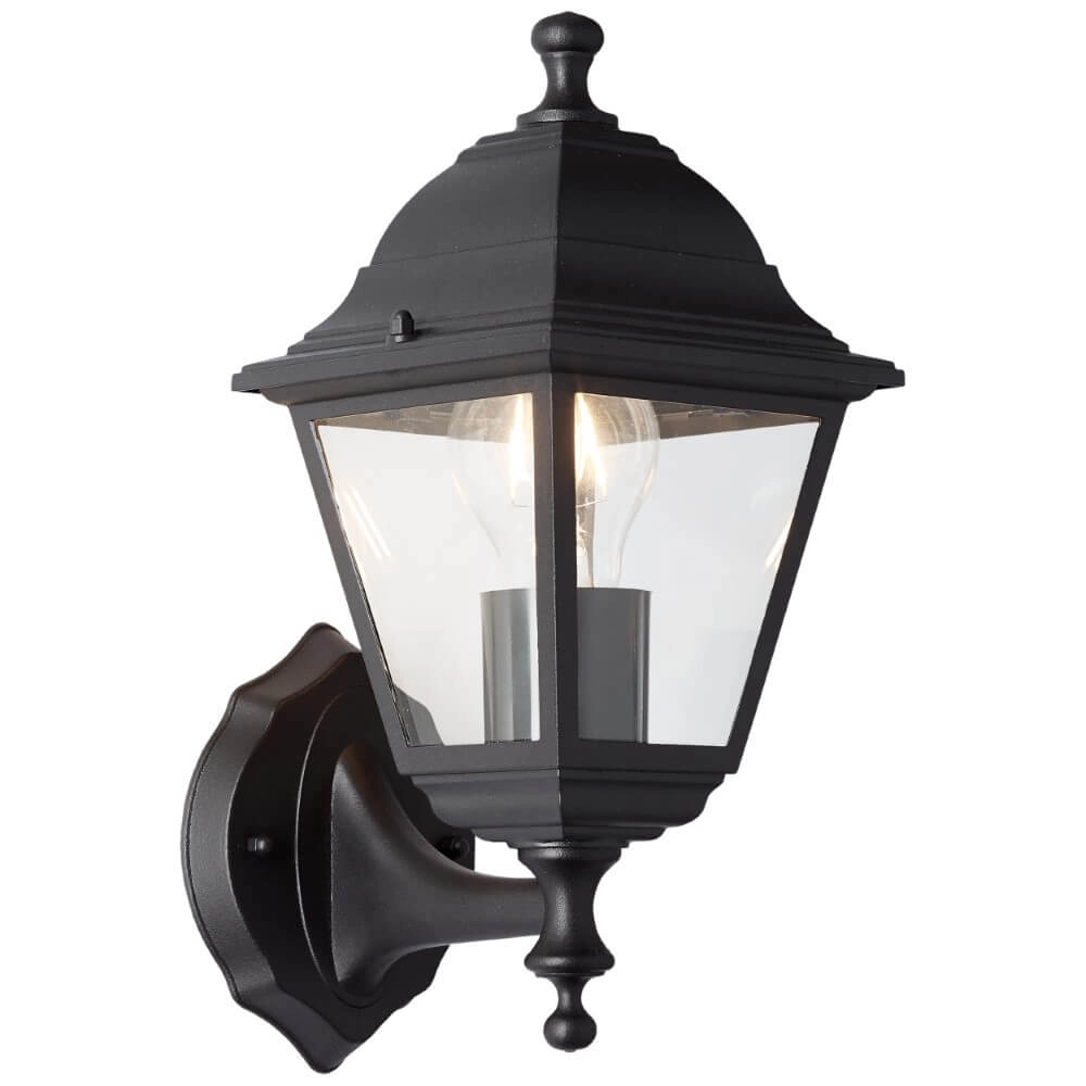 Schwarze Wandlampe Nissie hoch