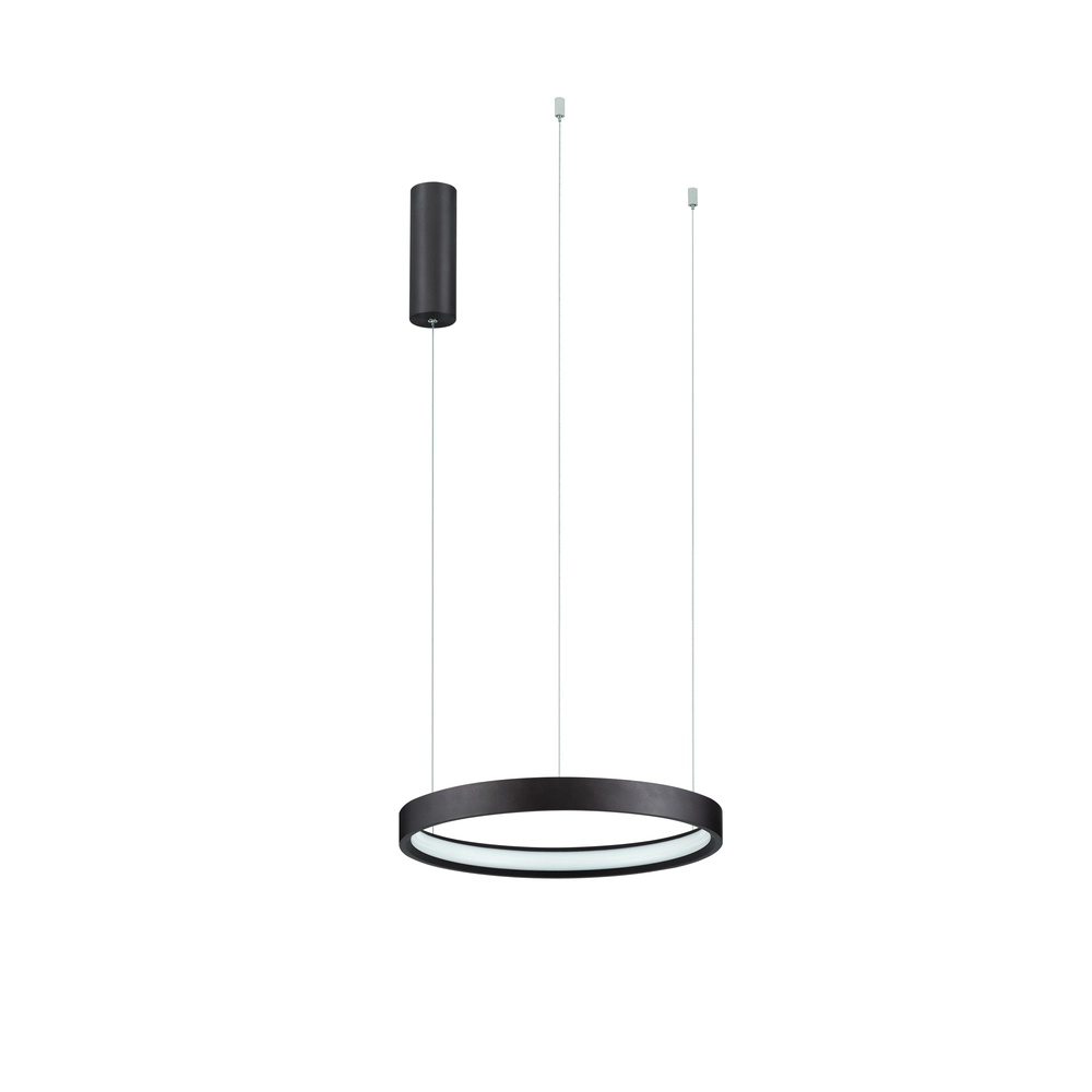 Schlanke Pendelleuchte Perrine Ø 40cm kaffeebraun Lyora 5212017438928