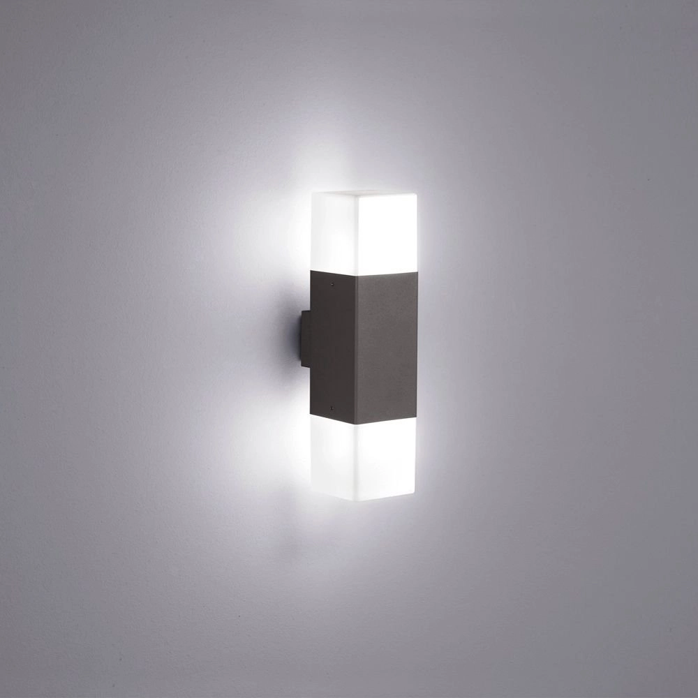 LED-Außenleuchte Hudson LED 2-Licht-Anthrazit Trio 4017807241525