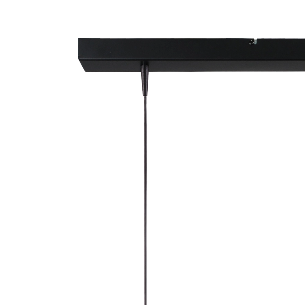 3-Licht Pendellampe Scala 100 cm schwarz mit Nickel Ø 20 cm Masterlight 8718121312767