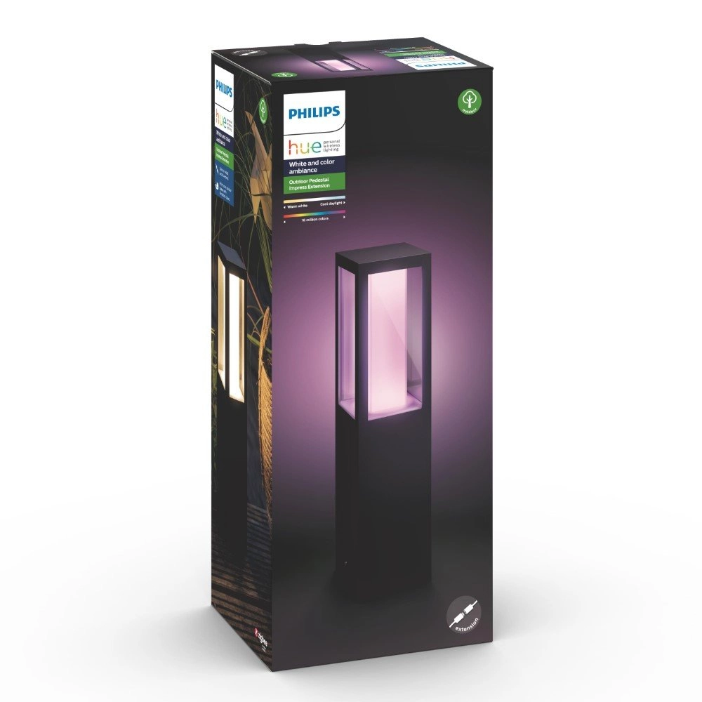 Sockel-Außenleuchte Hue Impress 40cm - 24 Volt - Schwarz Philips 8718696170526