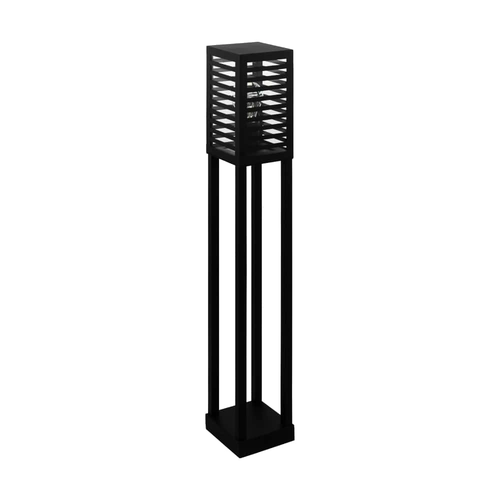 Schwarze Terrassenlampe Alamonte 3 100cm