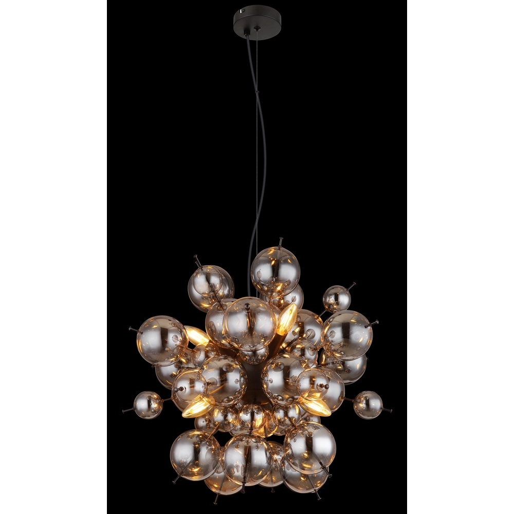 Einzigartige Pendellampe Udo Rauchglas Ø 55 cm Globo 9007371452637