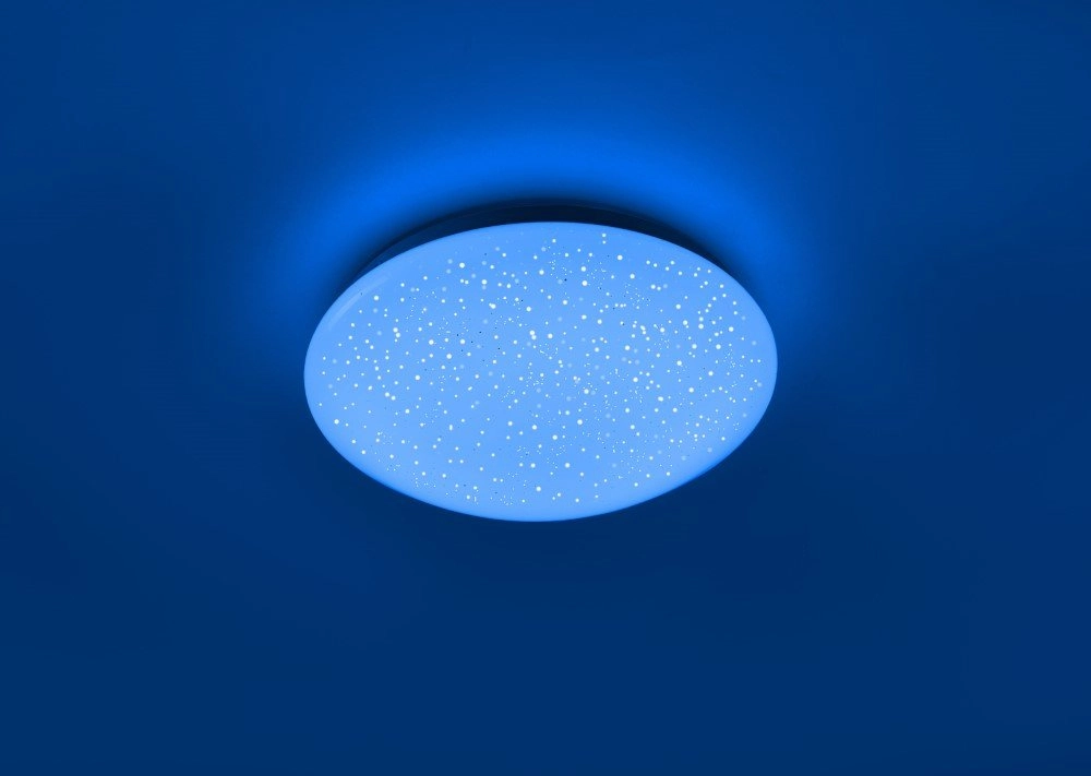 Verstellbare Deckenleuchte Skyler RGB 25cm mit Sterneffekt Just Light 4043689928889