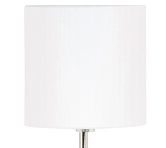 Stehlampe Pasteri 28cm Nickel Matt mit weißer Kapuze Eglo 9002759951641