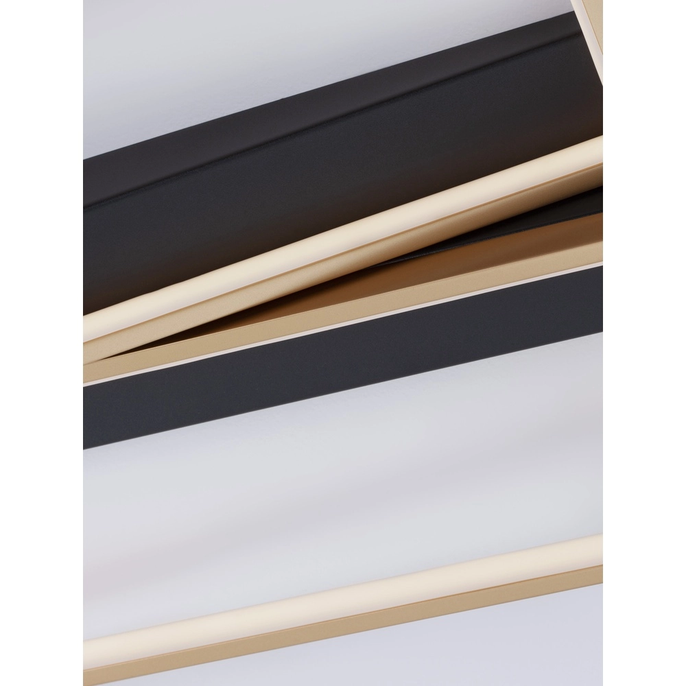 Design-Deckenleuchte Elize schwarz mit gold Lyora 5212017433145