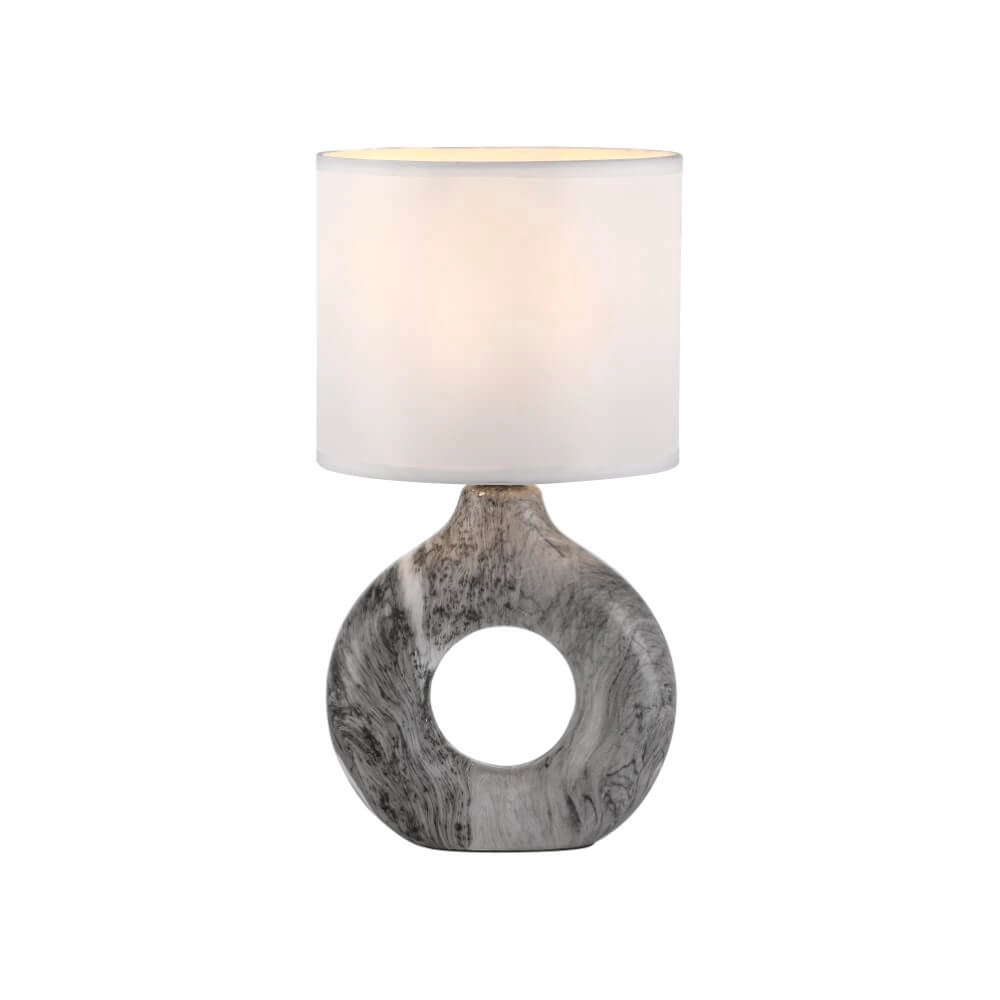 Tischlampe Carara grau Just Light 4043689004835