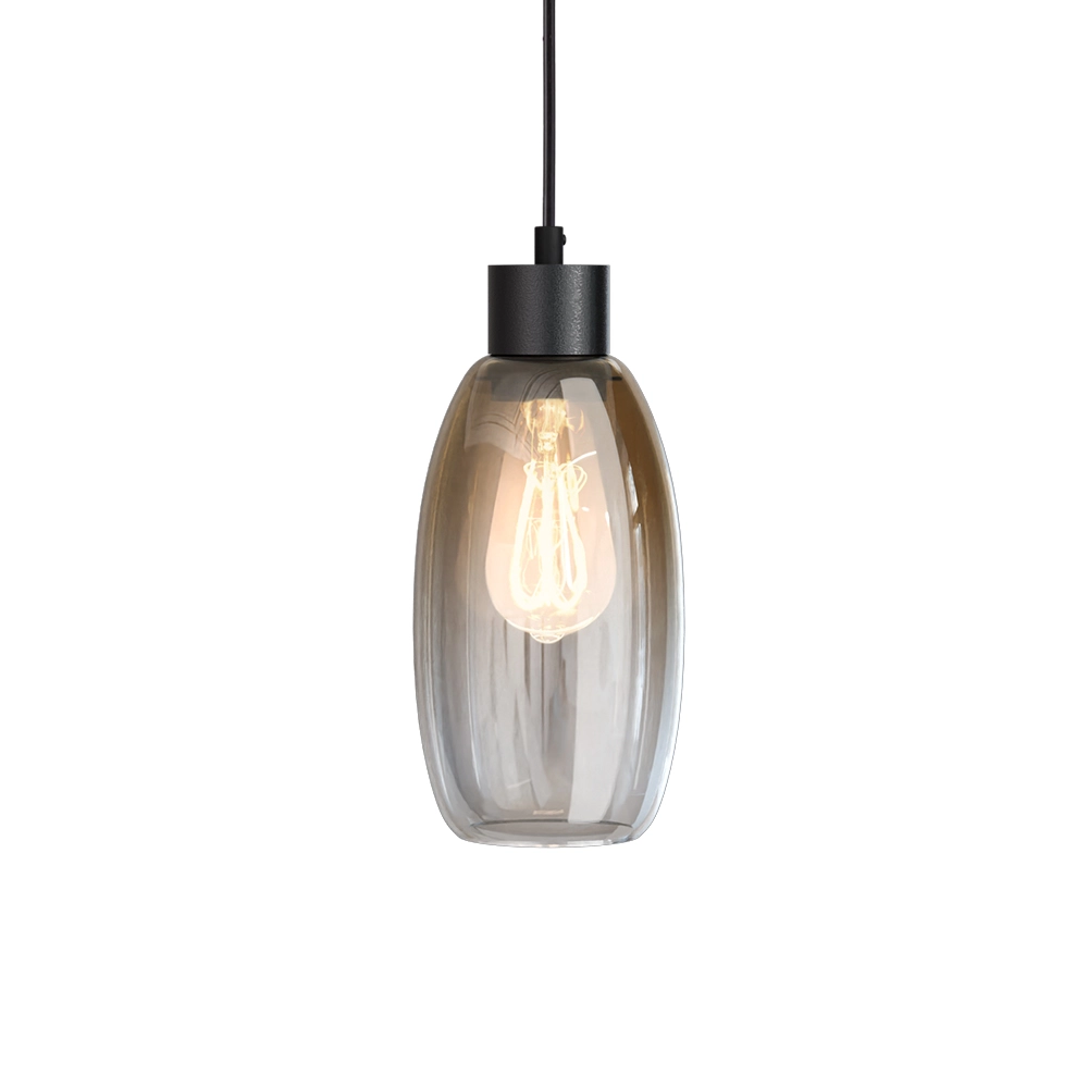 Glas-Pendellampe Olive 3x Ø 12,5 cm – schwarz Masterlight 8718121393926