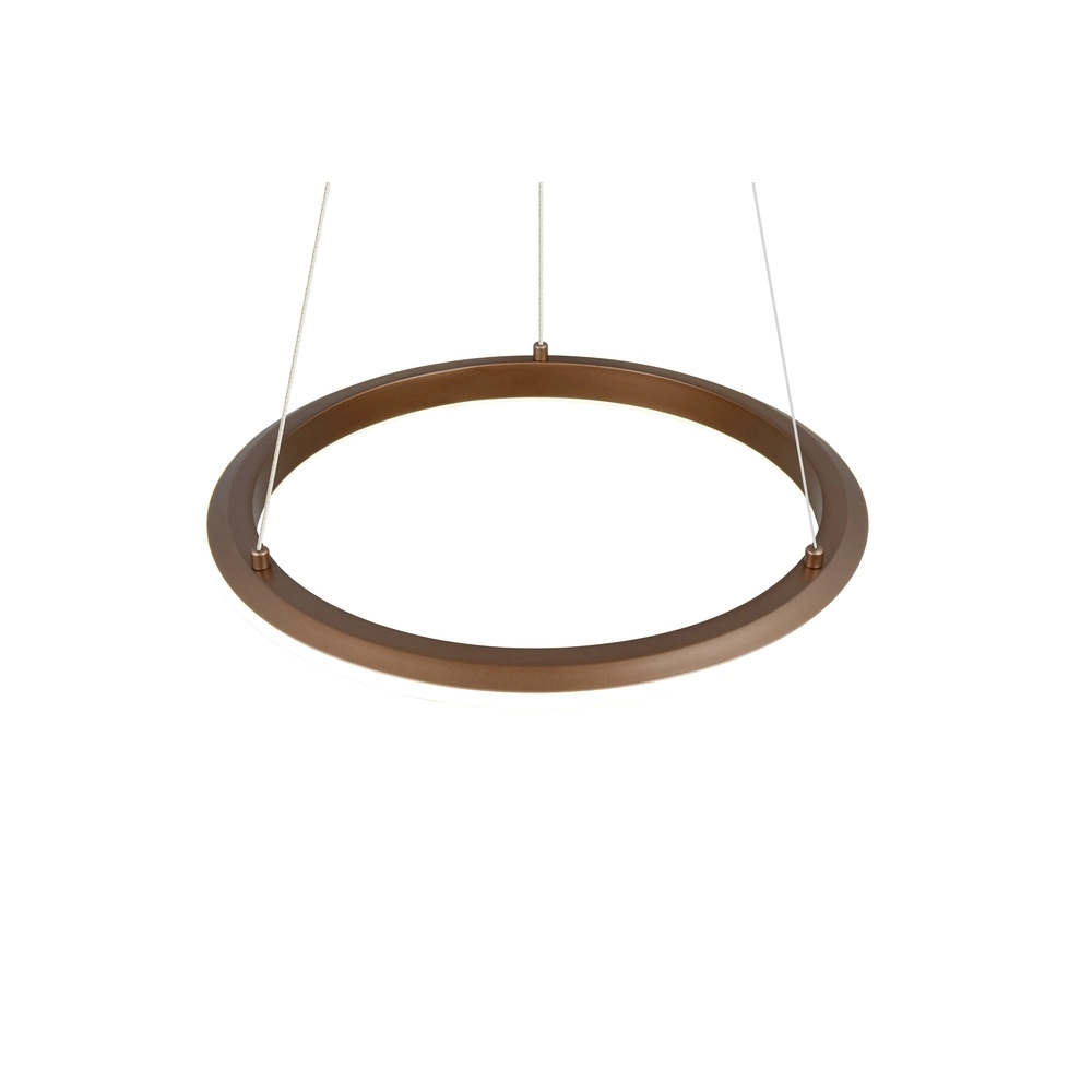 Pendelleuchte Amador mokkabraun Ø 45cm Trio 4017807664164