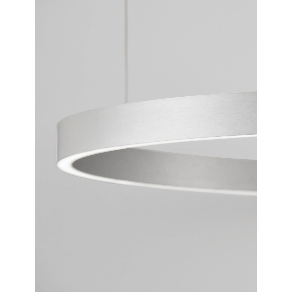 Design-Pendelleuchte Elowen silbergrau Ø 98cm Lyora 5212017439154