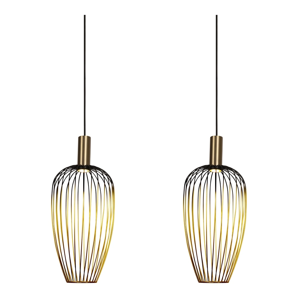 3-Licht-Drahtlampe Aurelie Gold Lucide Vibes 5411212212290