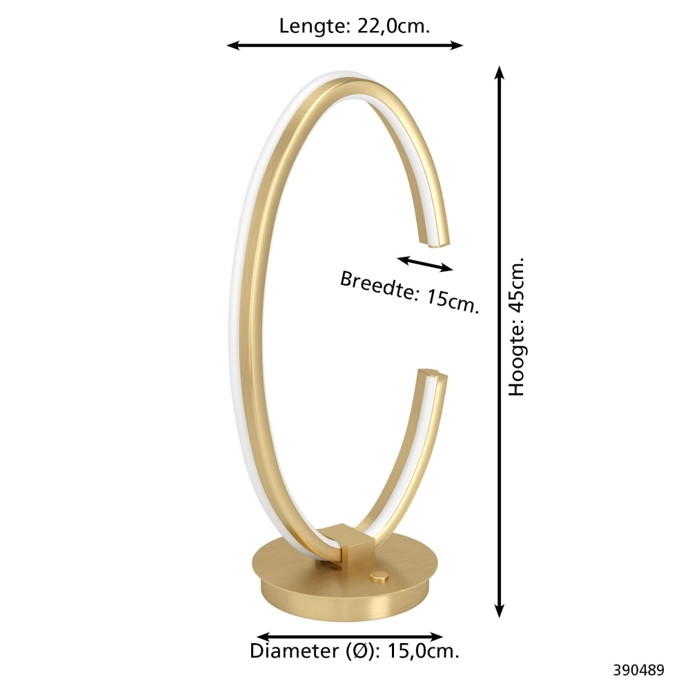 Design-Tischlampe Bogado Gold mit CCT Stars of Light 9008606357925