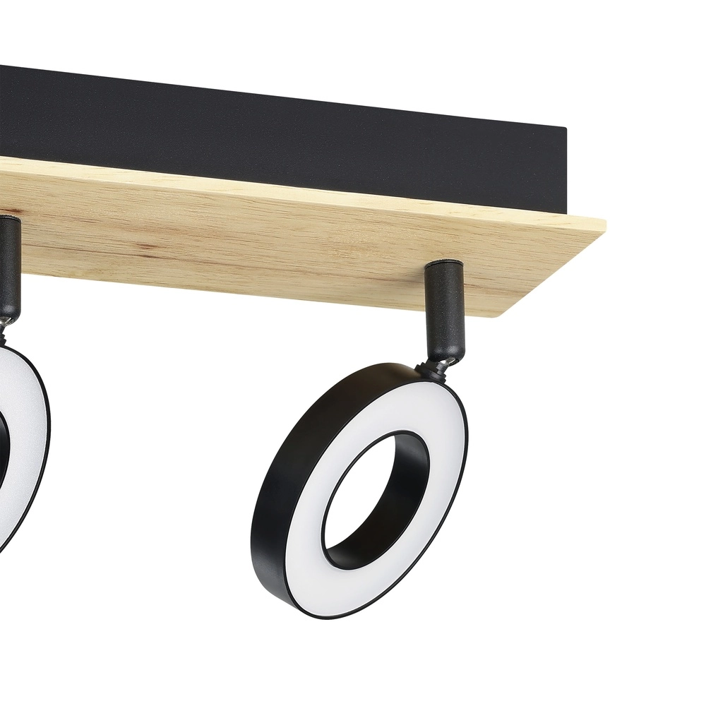 LED-Deckenlicht Rielves 3-Licht mit Holz Eglo 9008606313723