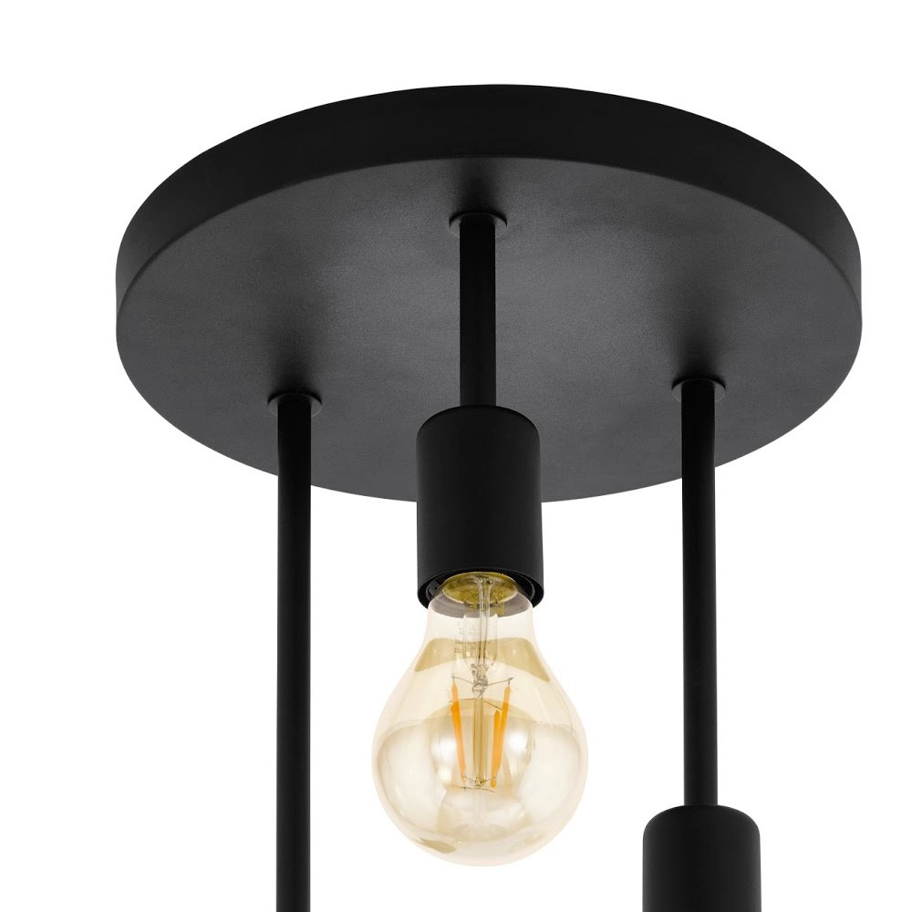 Schwarze Deckenleuchte Wilmcote Eglo 9002759431266