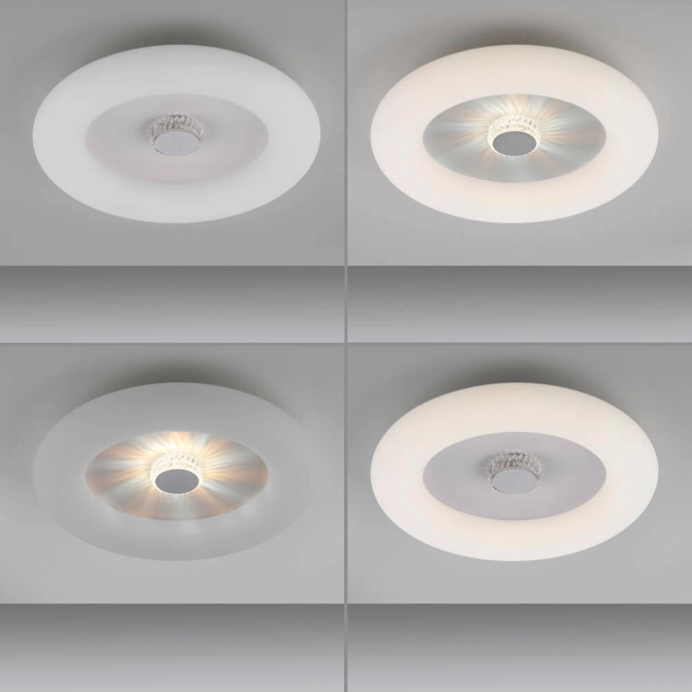 Runde Deckenleuchte Vertigo weiß Ø 50cm Just Light 4043689992408