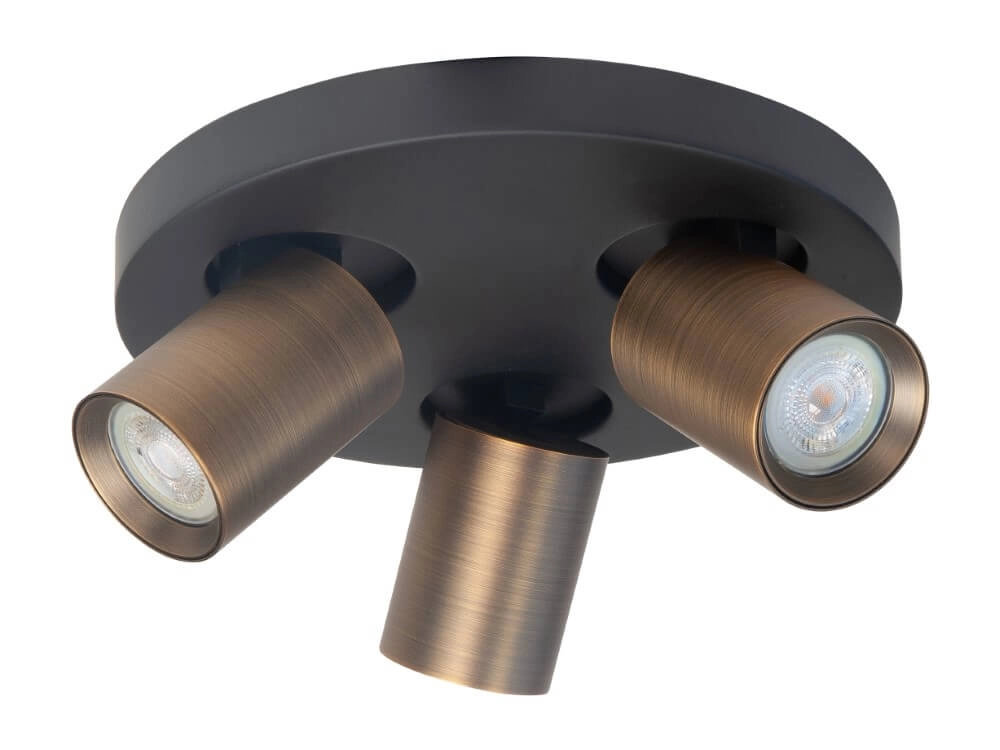 Aufputz-Spot Oliver 3-flammige Bronze