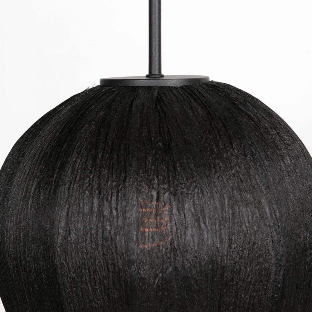 Pendelleuchte HaloSwap mit schwarzem Stoffschirm Ø 25cm Steinhauer 8712746179781
