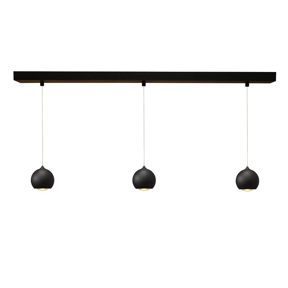 3-bulb pendant lamp Denver black Artdelight 8719831731107