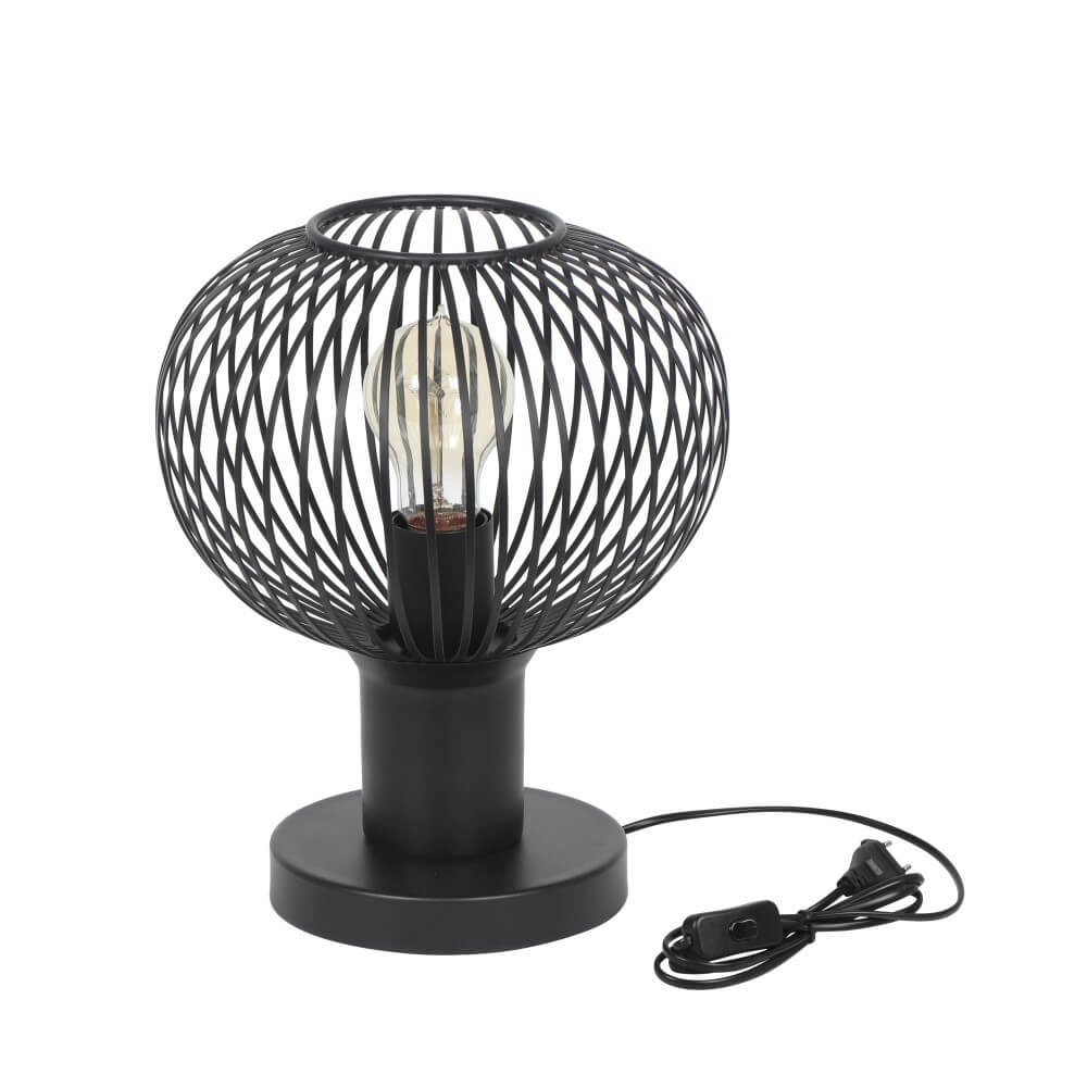 Tischlampe aus Draht Gila Ø 23cm - schwarz Trio 4017807629071