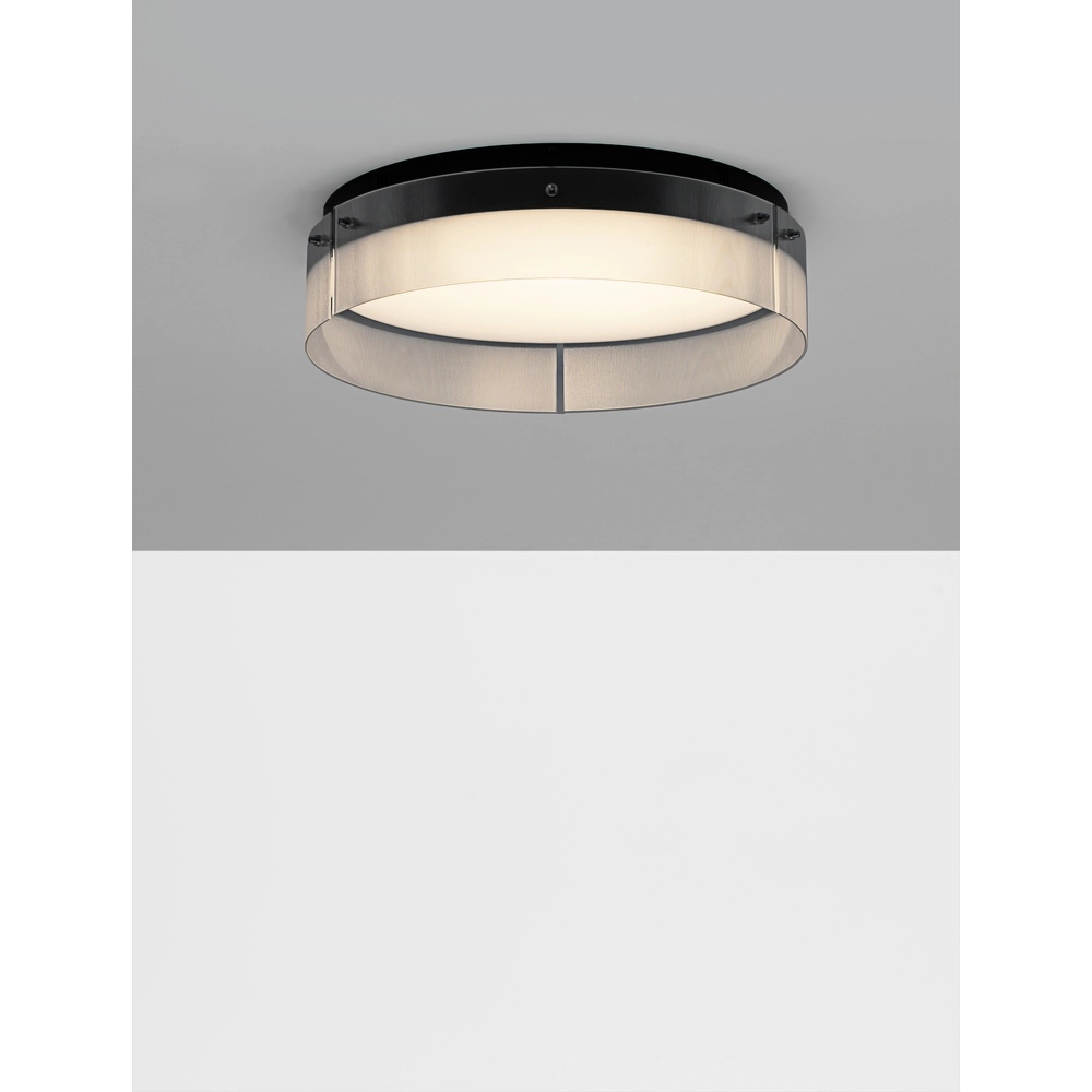 Design-Deckenleuchte Pauline schwarz mit Glas Ø 55cm