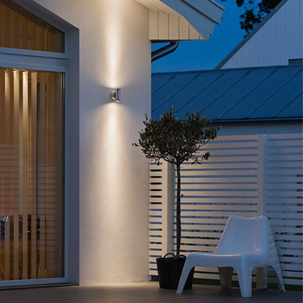 LED-Wandleuchte Monza 2x1W - 3000K 12,5cm Metallgrau KonstSmide 7318307929317