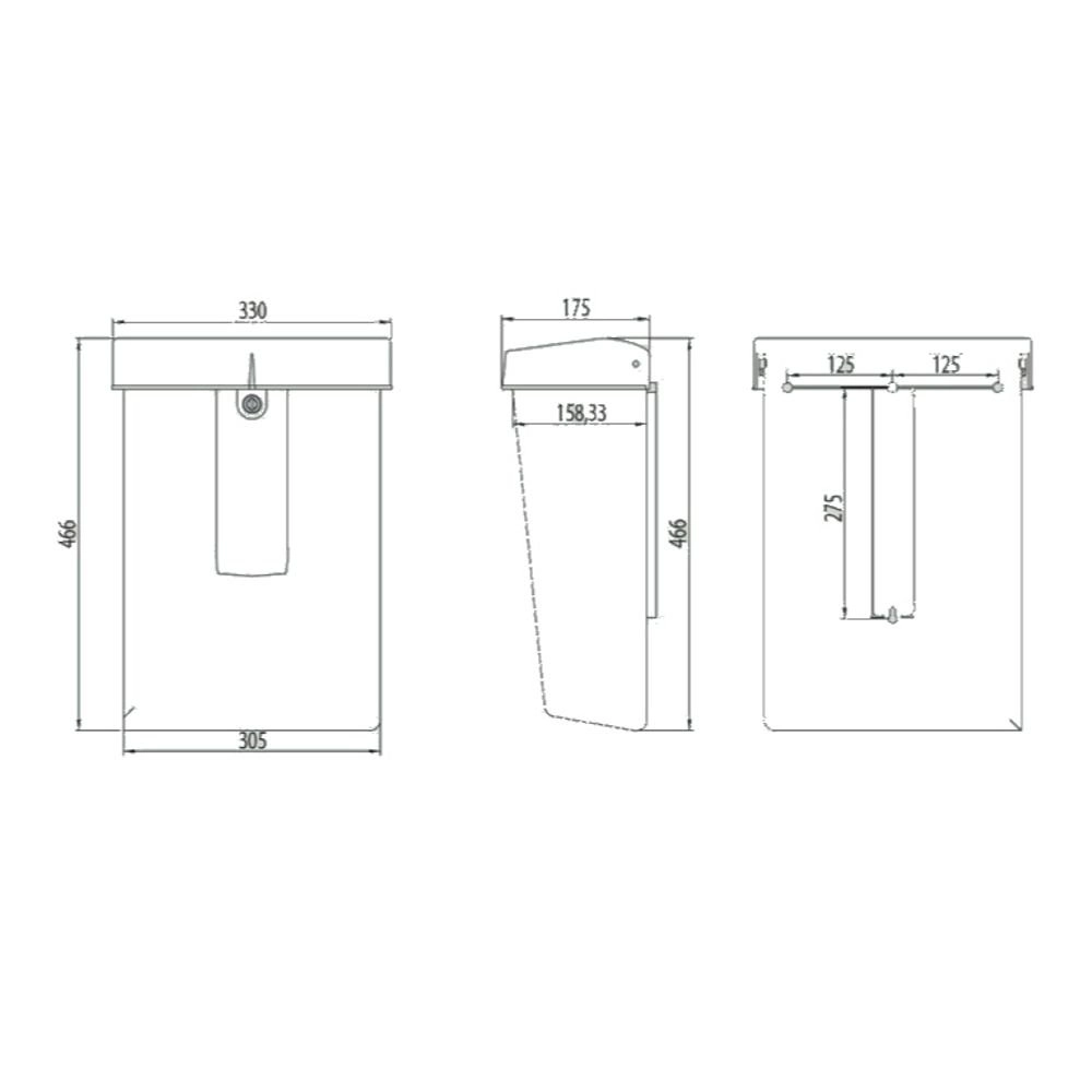 Mailbox Summus black PTT 8714186289464