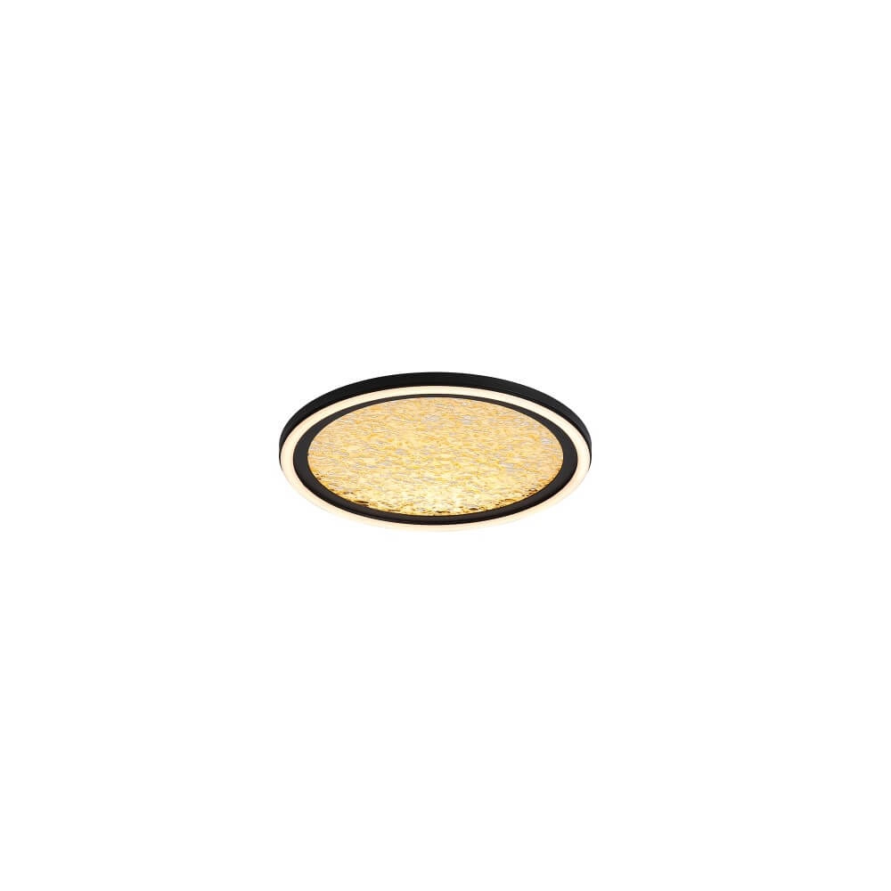 Design-Deckenleuchte Luna Ø 30cm schwarz mit gold Searchlight 5053423273808