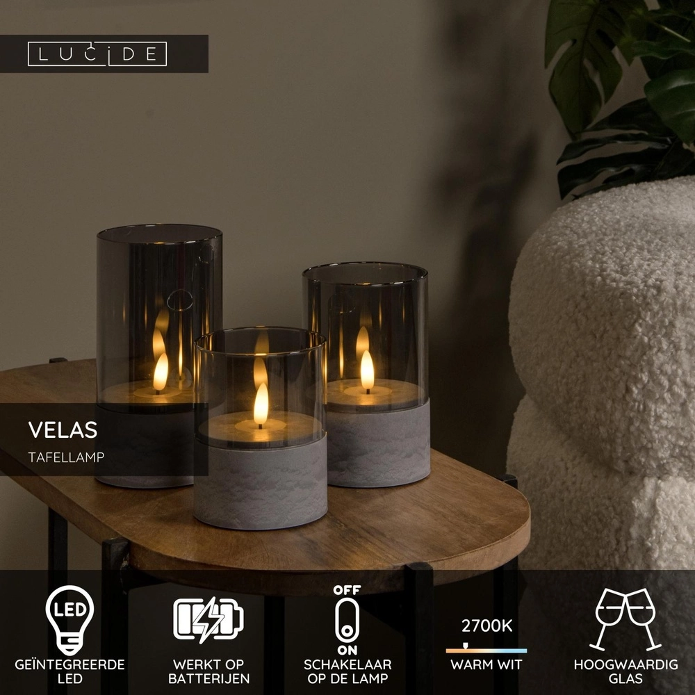 Kerzenlichter Velas Menge von 3 Lucide 5411212134998