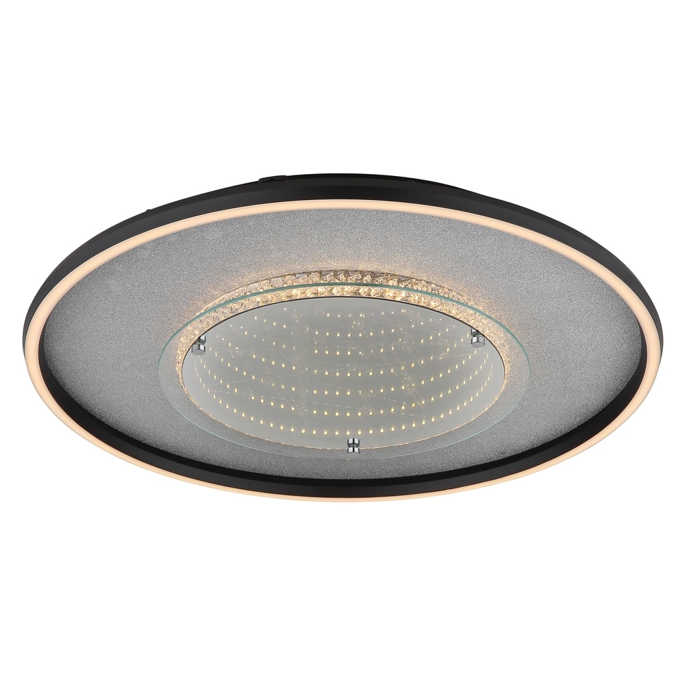 Deckenlampe Mirrora schwarz Ø 51,5 cm Globo 9007371569854