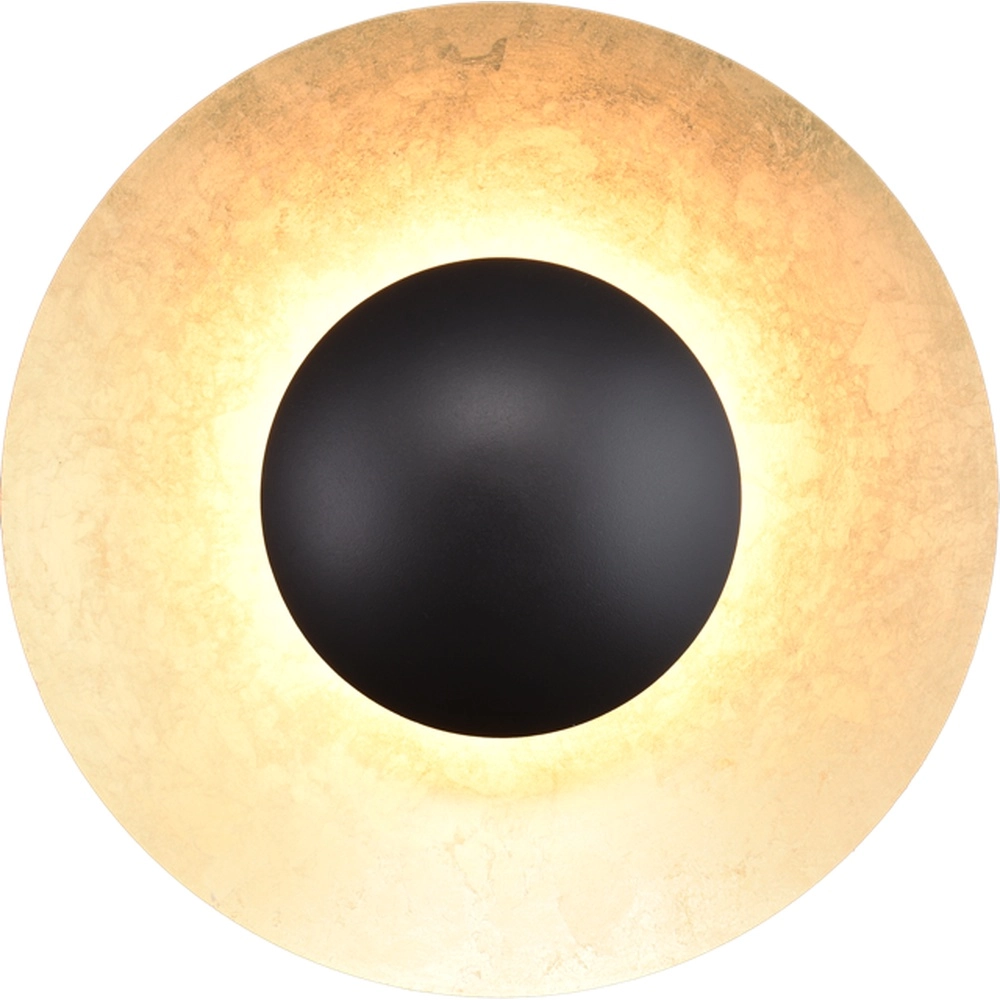 Wandleuchte Zyan schwarz mit gold Masterlight 8718121207490