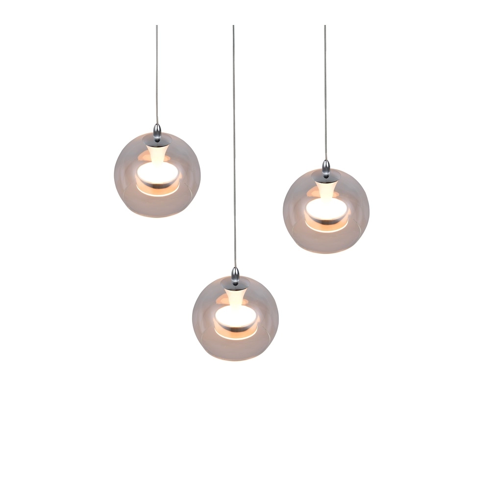 Pendelleuchte Flynt 3-flammig chrom Trio 4017807671001