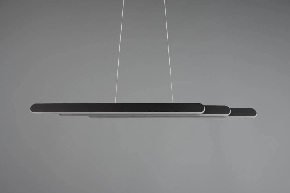 Hängelampe Helios 130cm schwarz Trio 4017807577839
