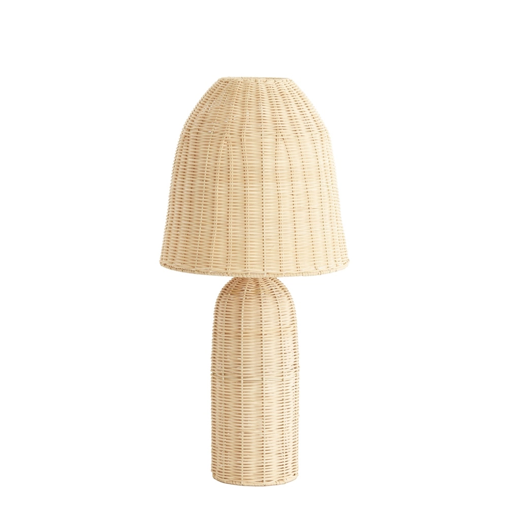 Rattan-Tischlampe Mandor Ø 28,5 cm – dunkles Rattan Light & Living 8717807820541